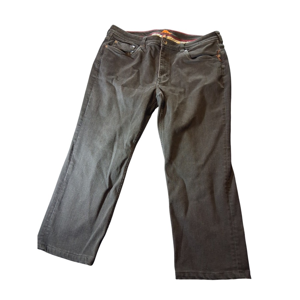Tommy Bahama Men Black Straight Leg Jeans 38x30 fits 38x28 Dark Wash Denim Pants